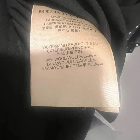 Burberry London Wool Blend Flare Leg Trousers - Picture 7 of 10